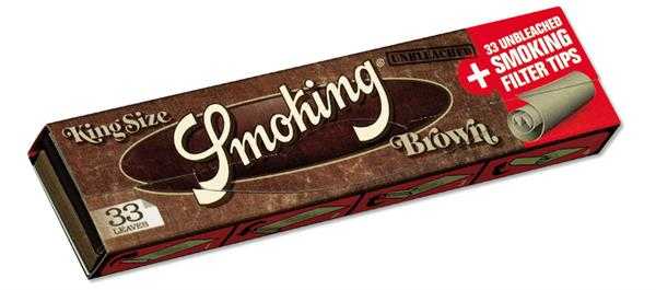 Smoking King Size Brown + Tips