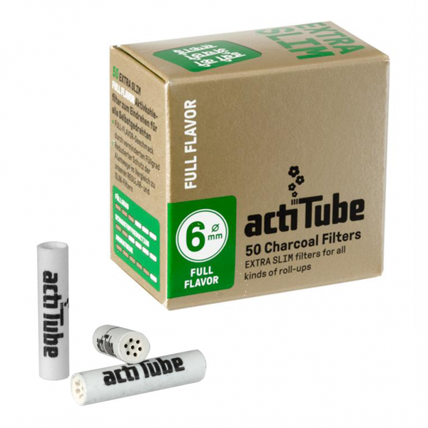 actiTube Extra Slim 50 Aktivkohlefilter 6 mm