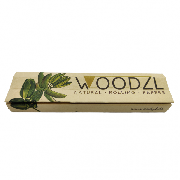 Woodzl Natural Rolling Paper mit Tips & Drehunterlage