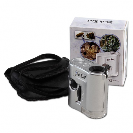 Black Leaf Mini Mikroskop mit LED & UV bei Plantiful