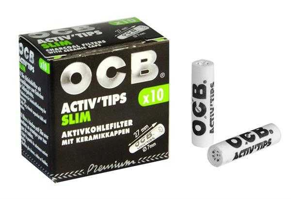 OCB Activ Tips Slim Premium 10er