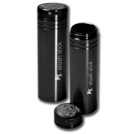 Alu Vorratsbehälter Stash Stick Schwarz
