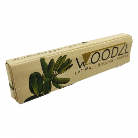 Woodzl Natural Rolling Paper mit Grinderkarte