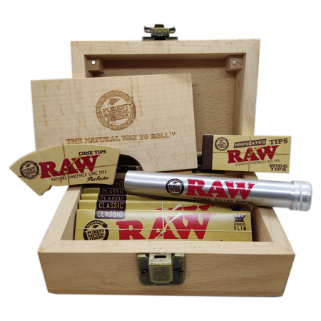 RAW Wooden Box Dreherset bei Plantiful