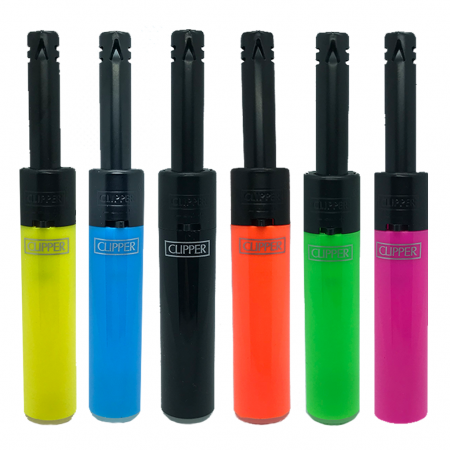 Clipper Stabfeuerzeug Shiny Colours bei Plantiful