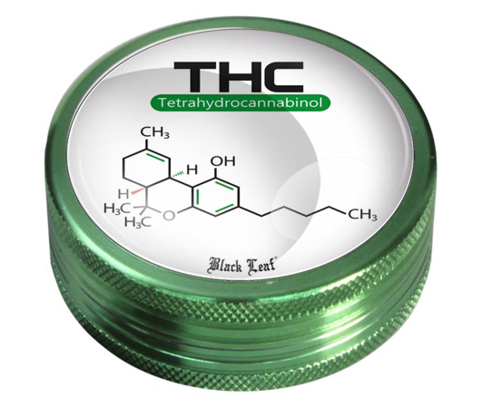 Black Leaf "THC" Grinder 2-tlg. Ø 50 mm bei Plantiful