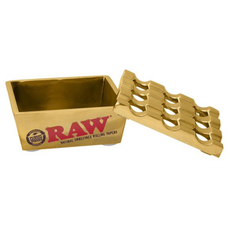 RAW edler Metallaschenbecher gold bei Plantiful