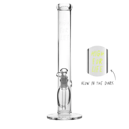 Akoya Glass 5 mm Classic Line Bong Tower 40 cm ,,High for Life"