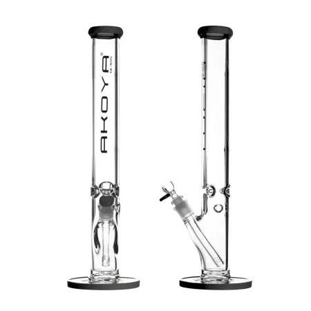 Akoya Glass 7 mm Bong Tower 45 cm mit Eisfach, black